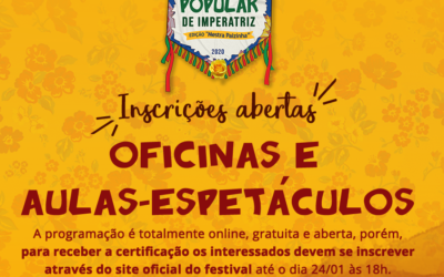 Estão abertas as inscrições para o IV Festival de Cultura Popular de Imperatriz – edição Mestra Paizinha